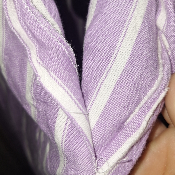 Purple Pleated Sundress with Square Neckline - Picture 5 of 8